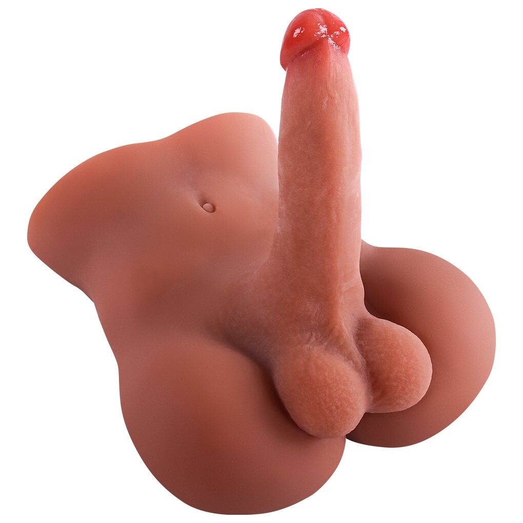 Poupées sexuelles Torse avec énorme dildo, testicules et trou anal pour hommes et femmes 2,83 kg | 6,2 lbs